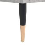 Armario de baño madera contrachapada gris hormigón 65x33x60 cm