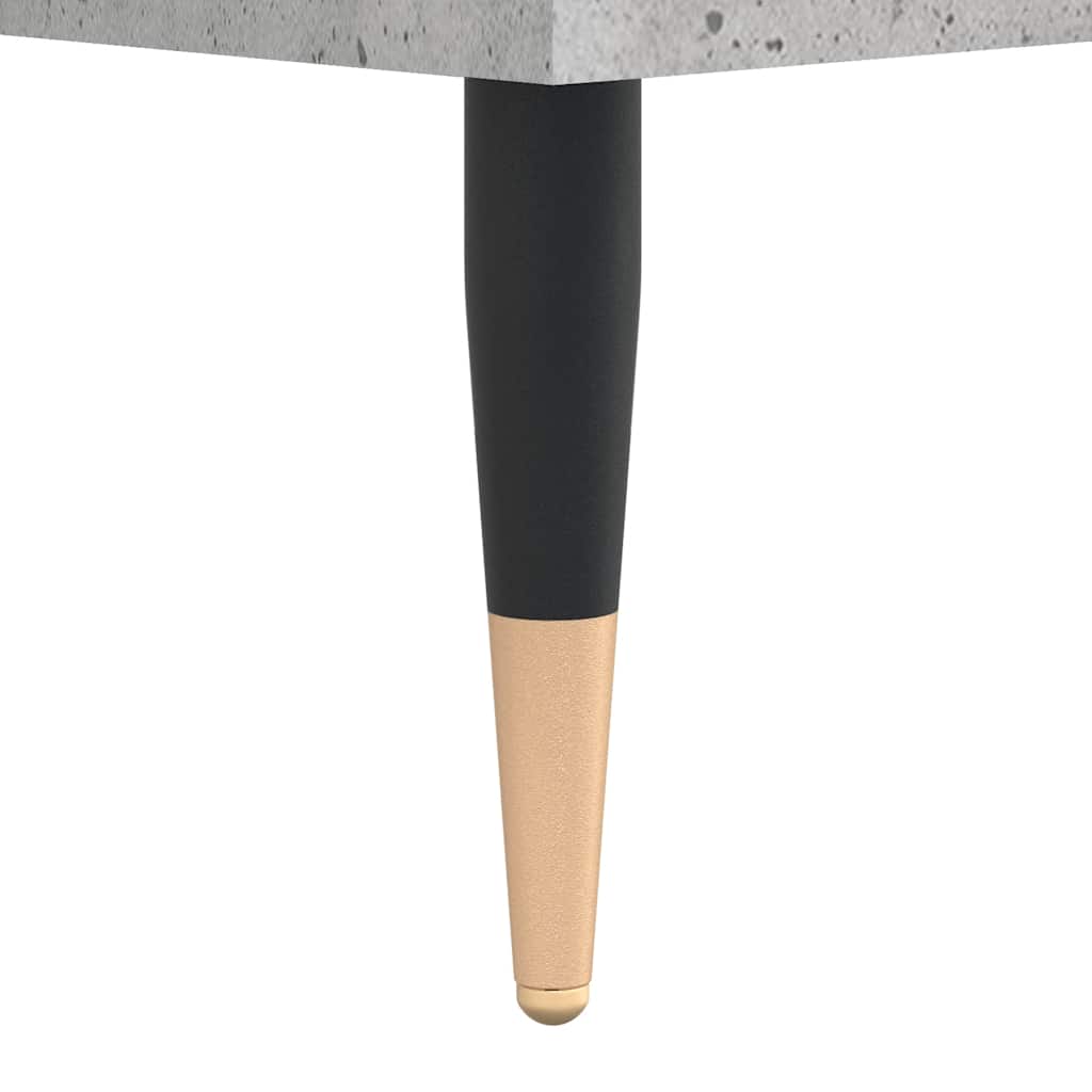 Armario de baño madera contrachapada gris hormigón 65x33x60 cm