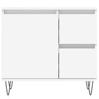 Armario de baño madera contrachapada blanco 65x33x60 cm