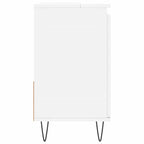 Armario de baño madera contrachapada blanco 65x33x60 cm