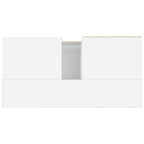 Armario de baño madera contrachapada blanco 65x33x60 cm