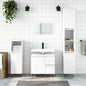 White Plywood Bathroom Cabinet 65x33x60 cm