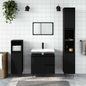 Black plywood bathroom cabinet 65x33x60 cm