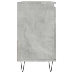 Armario de baño madera contrachapada gris hormigón 65x33x60 cm