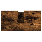 Armario de baño madera contrachapada roble ahumado 65x33x60 cm
