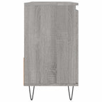 Armario de baño madera contrachapada gris Sonoma 65x33x60 cm
