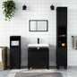 Black Plywood Bathroom Cabinet 65x33x60 cm