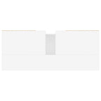 Mueble de baño madera de ingeniería blanco 80x33x60 cm