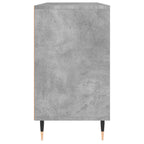 Mueble de baño madera de ingeniería gris hormigón 80x33x60 cm