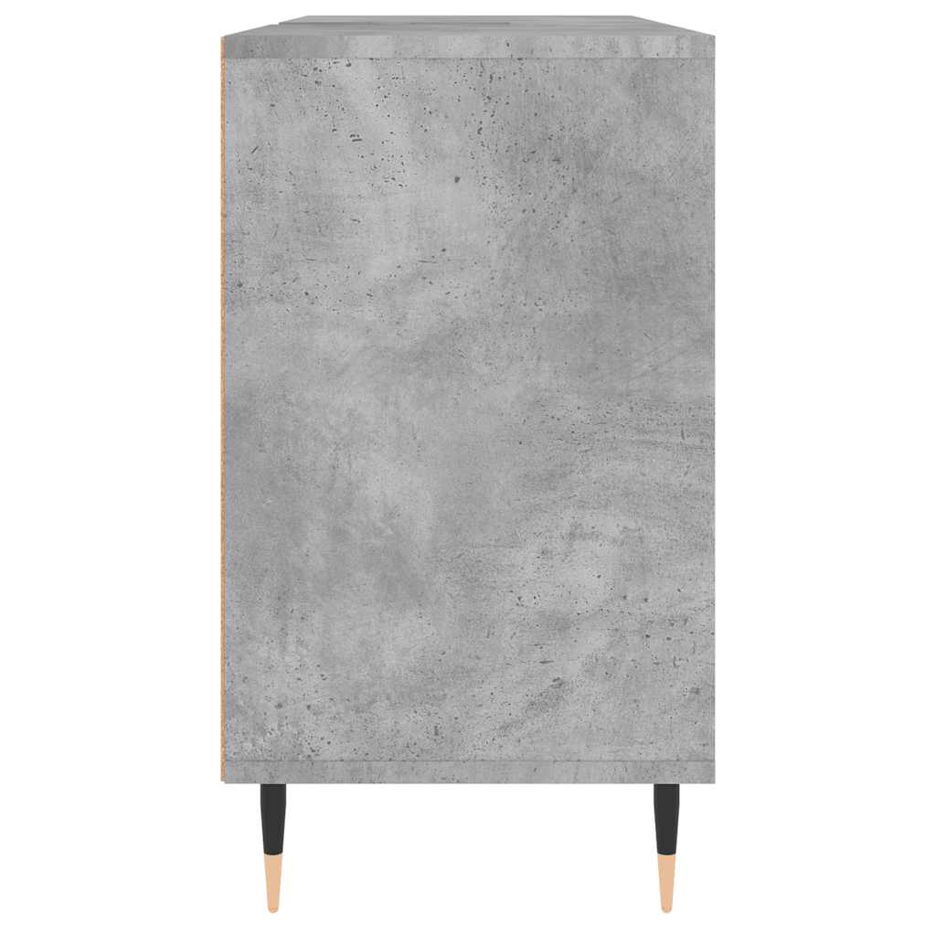 Mueble de baño madera de ingeniería gris hormigón 80x33x60 cm