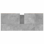 Mueble de baño madera de ingeniería gris hormigón 80x33x60 cm