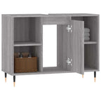 Mueble de baño madera de ingeniería gris Sonoma 80x33x60 cm