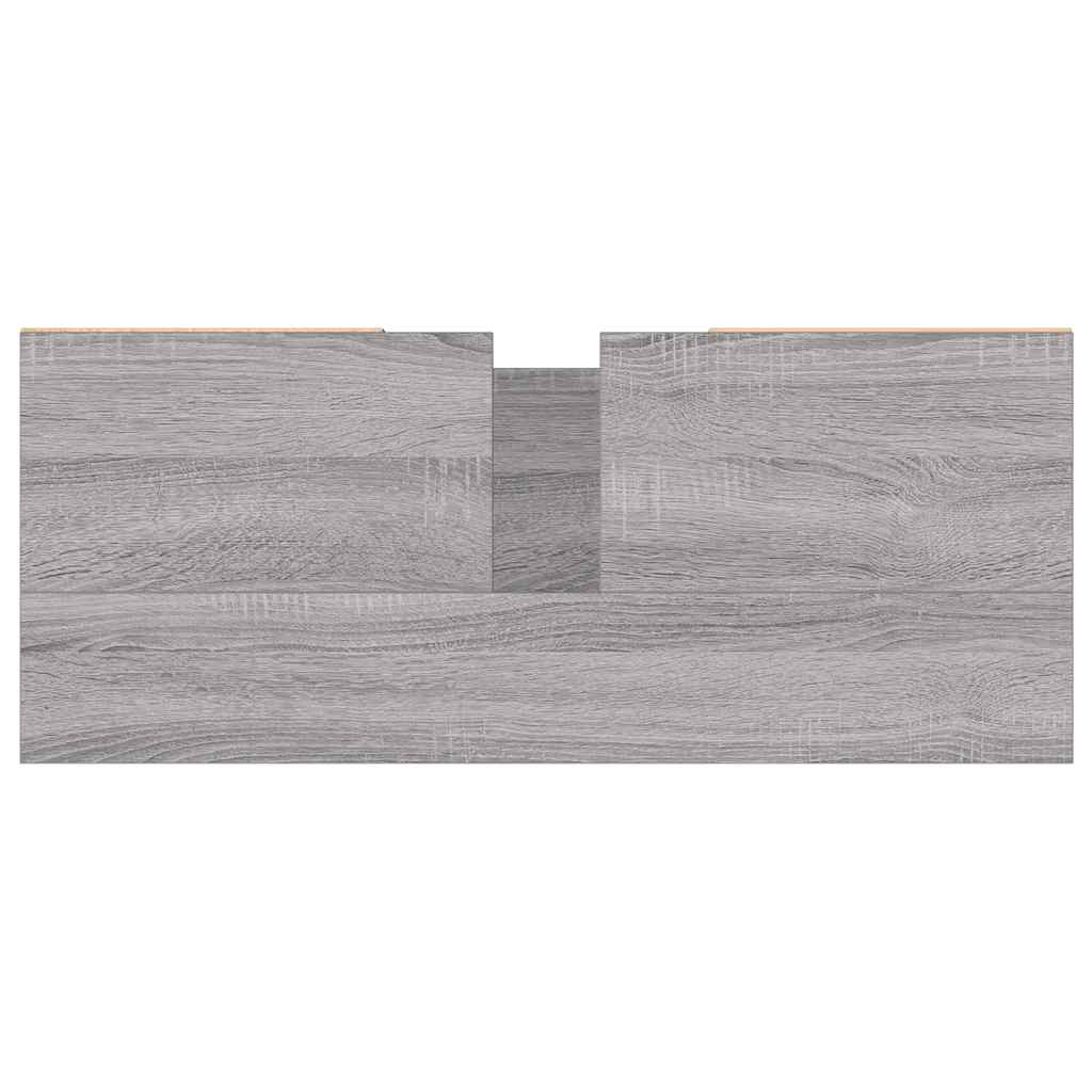 Mueble de baño madera de ingeniería gris Sonoma 80x33x60 cm