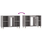 Mueble de baño madera de ingeniería gris Sonoma 80x33x60 cm