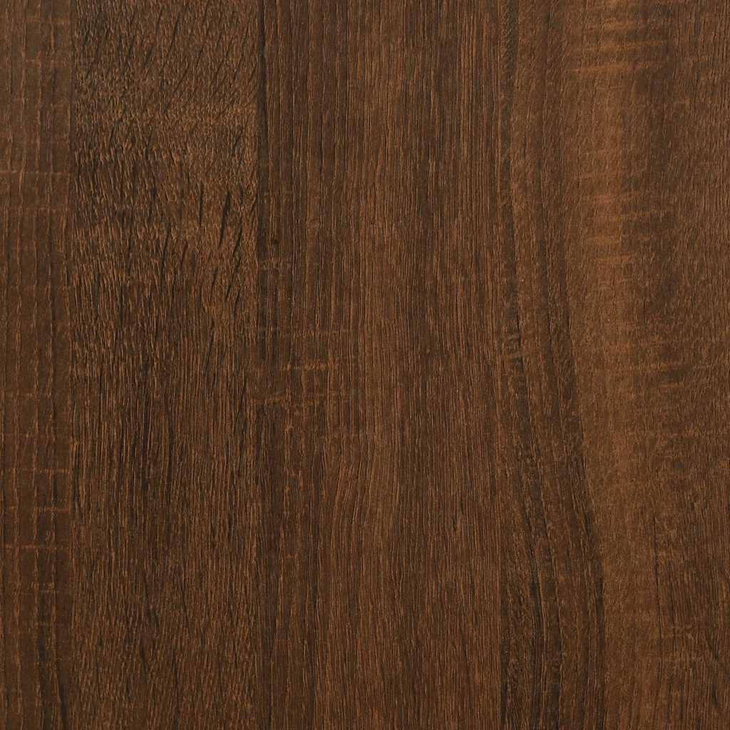 Mueble de baño madera de ingeniería roble marrón 80x33x60 cm
