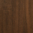 Mueble de baño madera de ingeniería roble marrón 80x33x60 cm