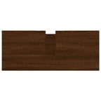 Mueble de baño madera de ingeniería roble marrón 80x33x60 cm