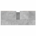 Mueble de baño madera de ingeniería gris hormigón 80x33x60 cm
