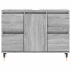 Mueble de baño madera de ingeniería gris Sonoma 80x33x60 cm