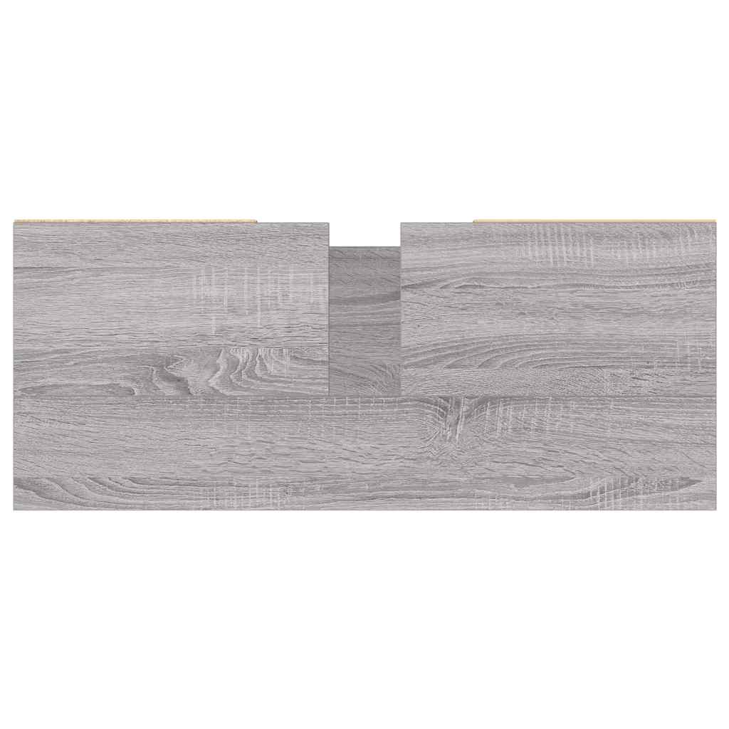 Mueble de baño madera de ingeniería gris Sonoma 80x33x60 cm