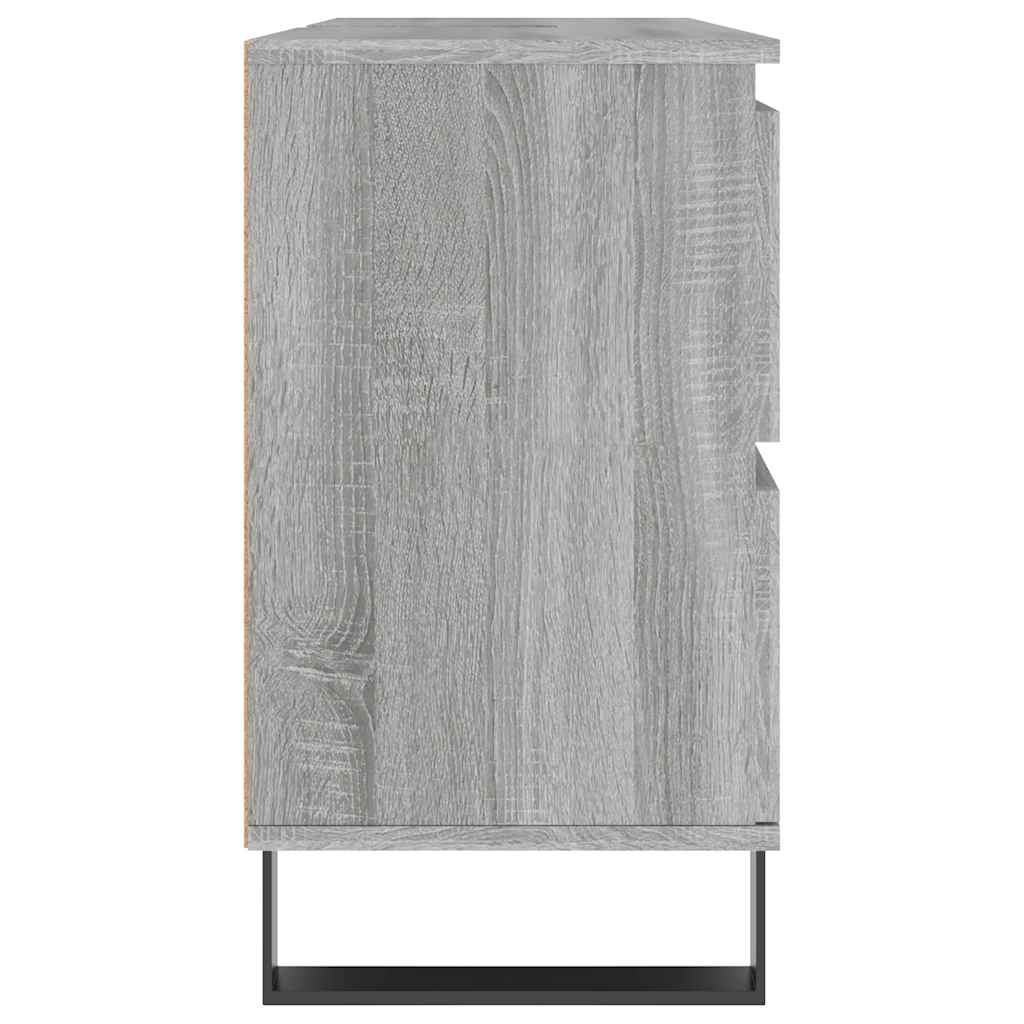 Mueble de baño madera de ingeniería gris Sonoma 80x33x60 cm