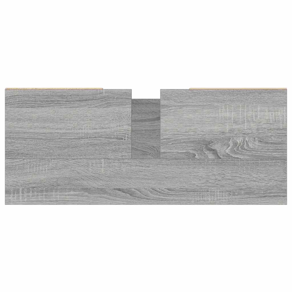 Mueble de baño madera de ingeniería gris Sonoma 80x33x60 cm