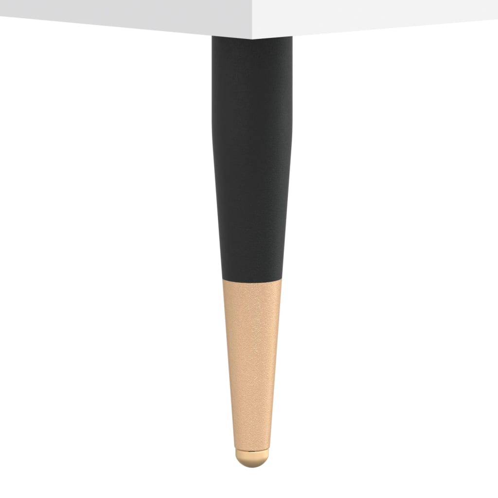 Mueble para discos madera contrachapada blanco 121x38x48 cm