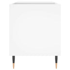 Mueble para discos madera de ingeniería blanco 85x38x48 cm