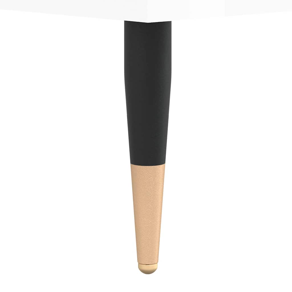 Mueble de discos madera de ingeniería blanco brillo 85x38x48 cm