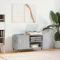 Mueble de discos madera de ingeniería blanco brillo 85x38x48 cm