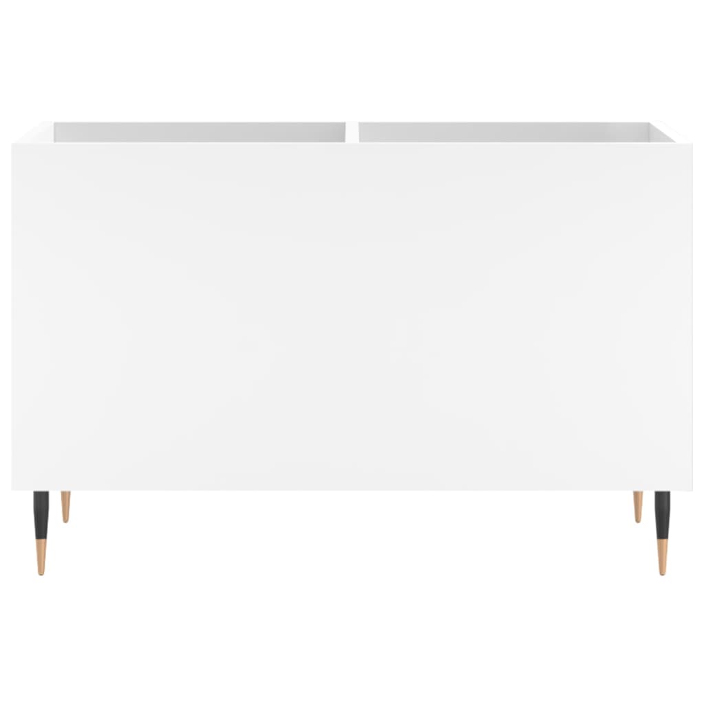 Mueble para discos madera contrachapada blanco 74,5x38x48 cm