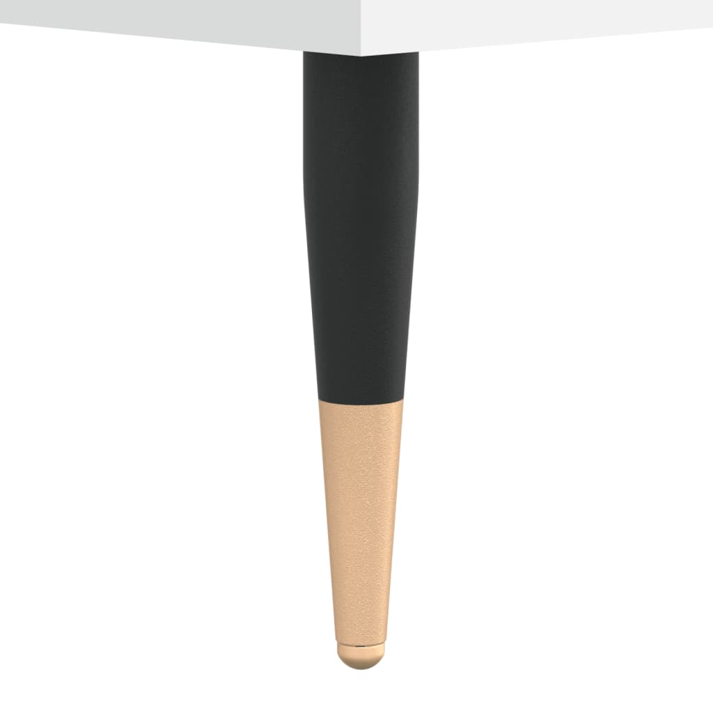 Mueble para discos madera contrachapada blanco 74,5x38x48 cm