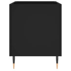 Mueble para discos madera contrachapada negro 74,5x38x48 cm