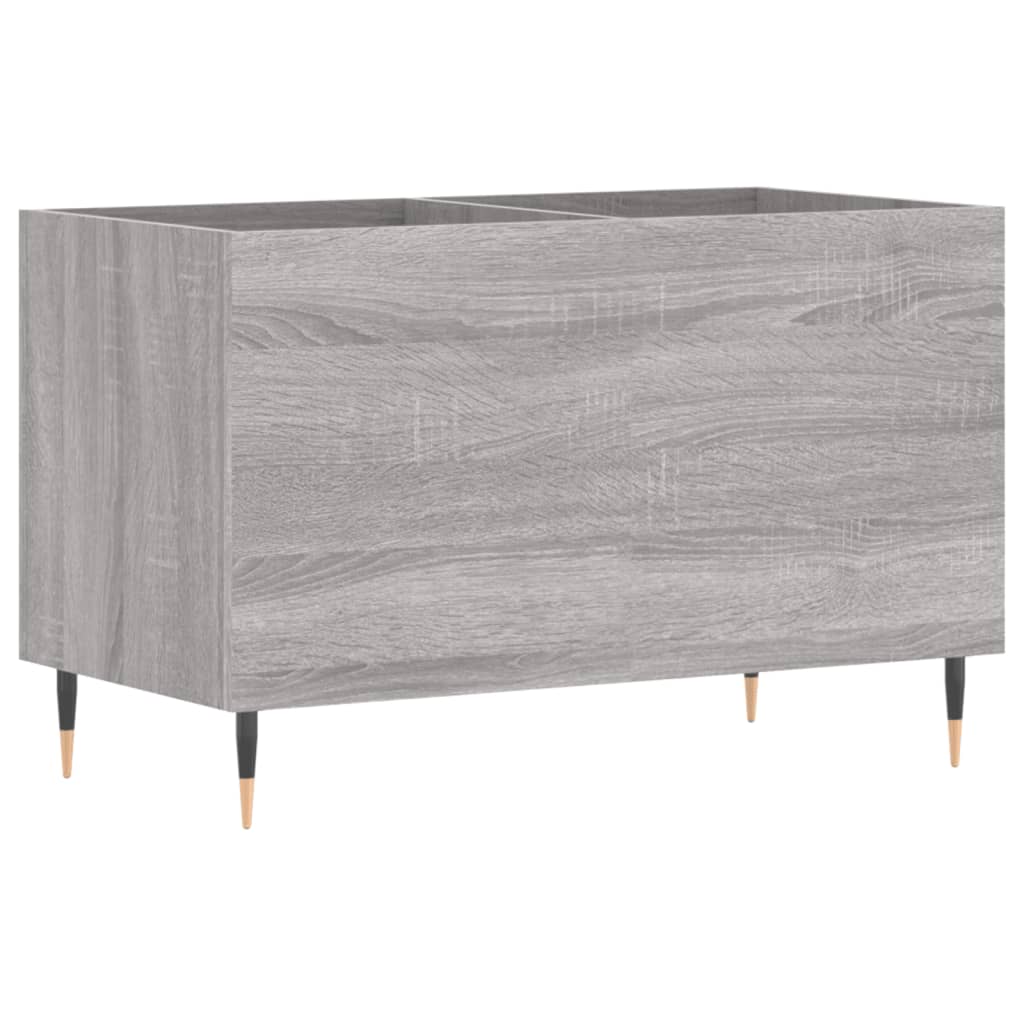 Mueble discos madera contrachapada gris sonoma 74,5x38x48 cm