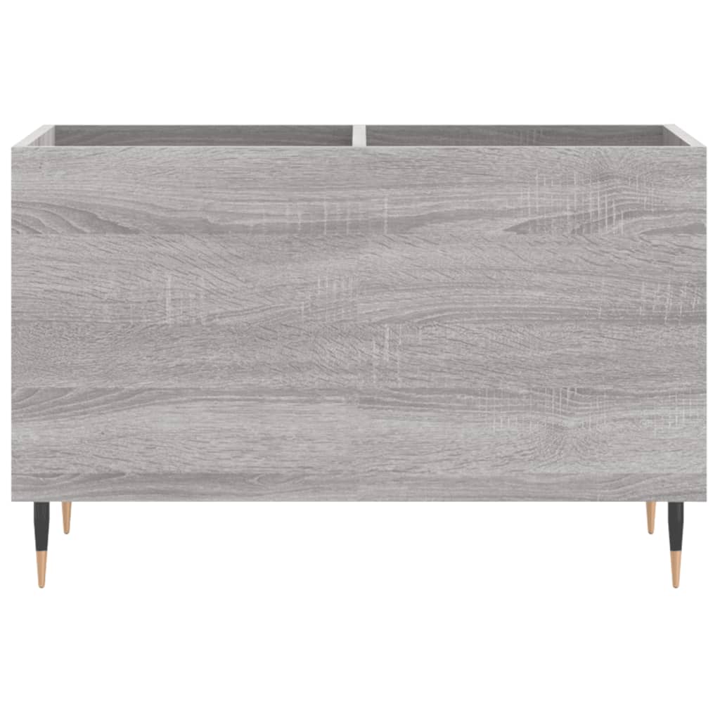 Mueble discos madera contrachapada gris sonoma 74,5x38x48 cm