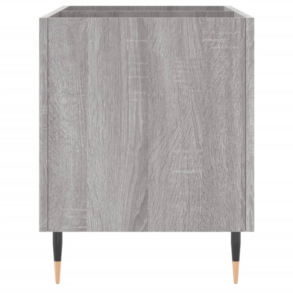 Mueble discos madera contrachapada gris sonoma 74,5x38x48 cm