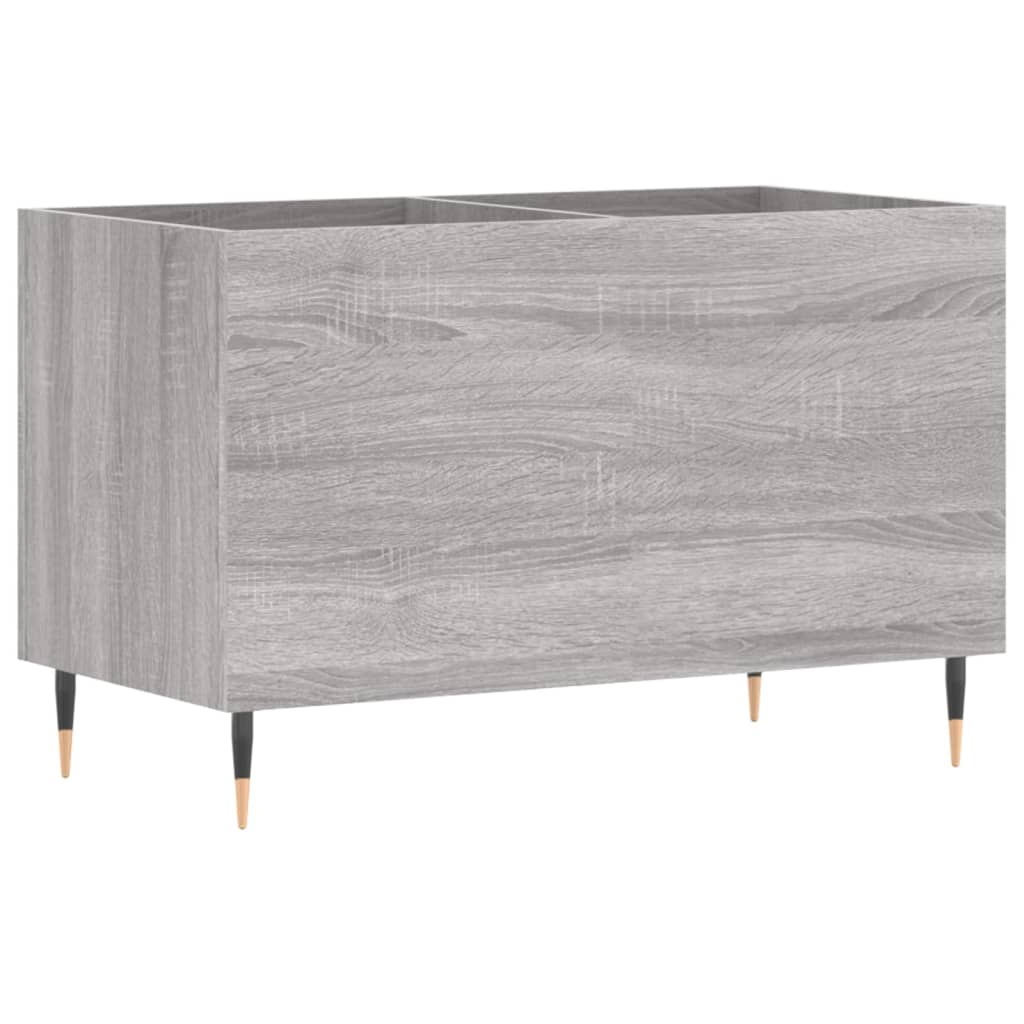 Mueble discos madera contrachapada gris sonoma 74,5x38x48 cm