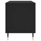 Mueble para discos madera contrachapada negro 100x38x48 cm