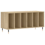 Mueble discos madera contrachapada roble Sonoma 100x38x48 cm