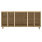 Mueble discos madera contrachapada roble Sonoma 100x38x48 cm