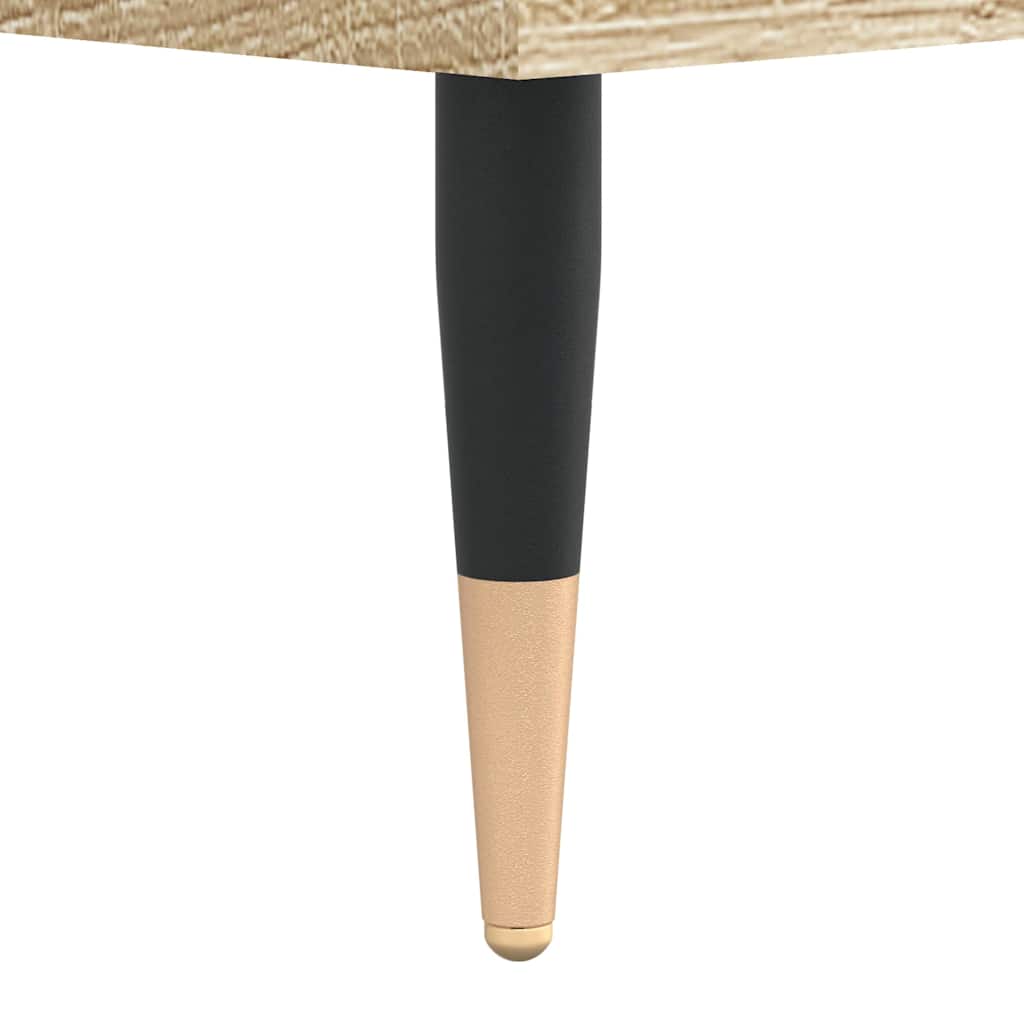 Mueble discos madera contrachapada roble Sonoma 100x38x48 cm