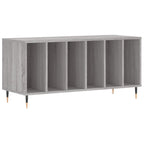Mueble para discos madera contrachapada gris Sonoma 100x38x48cm