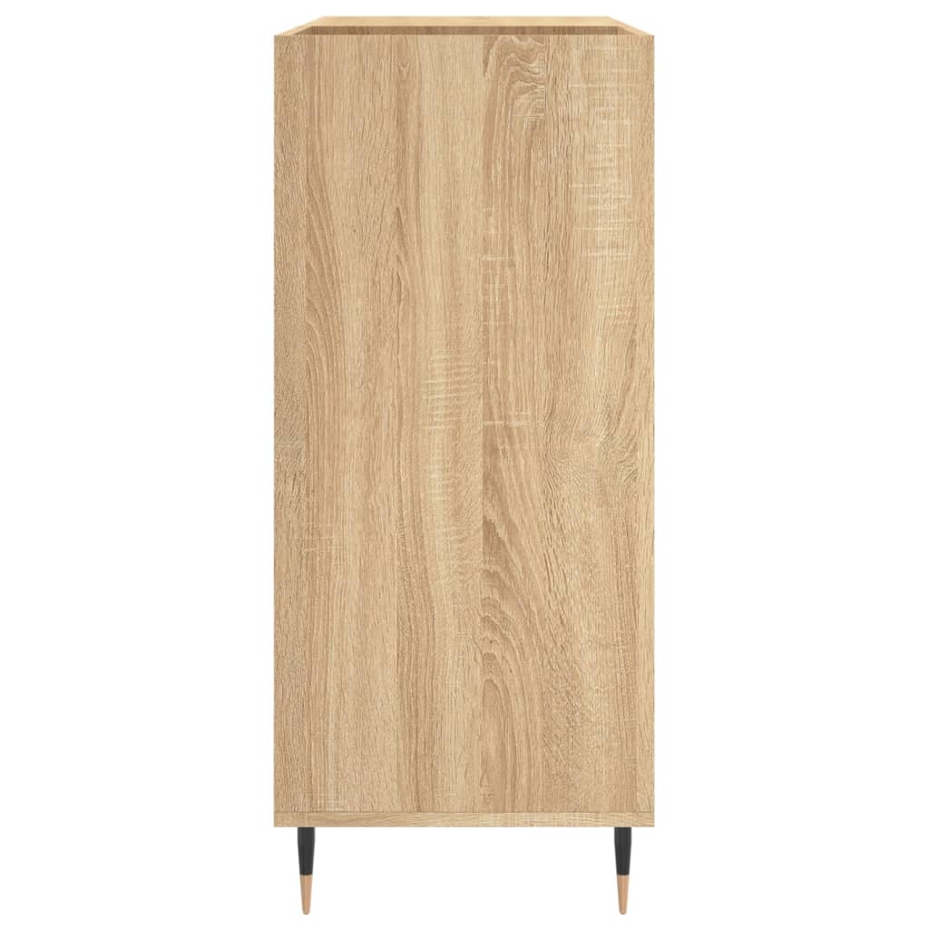 Mueble discos madera contrachapada roble Sonoma 84,5x38x89 cm