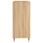 Mueble discos madera contrachapada roble Sonoma 84,5x38x89 cm
