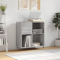 Sonoma grey plywood record cabinet 84.5x38x89 cm