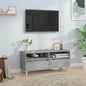 TV unit with 2 drawers BODO brown pine wood 91.5x44.5x56 cm