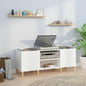 White high gloss plywood record cabinet 121x38x48 cm