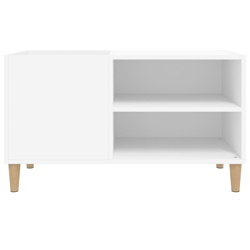 Mueble para discos madera contrachapada blanco 84,5x38x48 cm