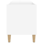 Mueble para discos madera contrachapada blanco 84,5x38x48 cm