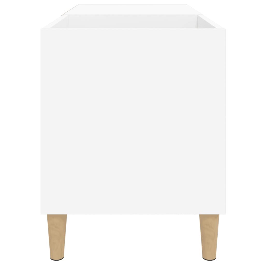 Mueble para discos madera contrachapada blanco 84,5x38x48 cm